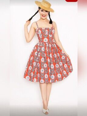 Bernie Dexter Paris Dress In What A Dahlia Print, VGUC, Size 2X